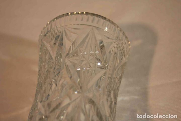 Vintage: FLORERO CRISTAL TALLADO - Foto 7