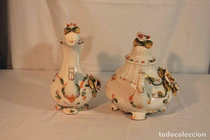 Vintage: SET TETERA Y CAFETERA DECORACION - Foto 7