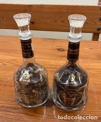 Vintage: Dos botellas de cristal - Foto 1