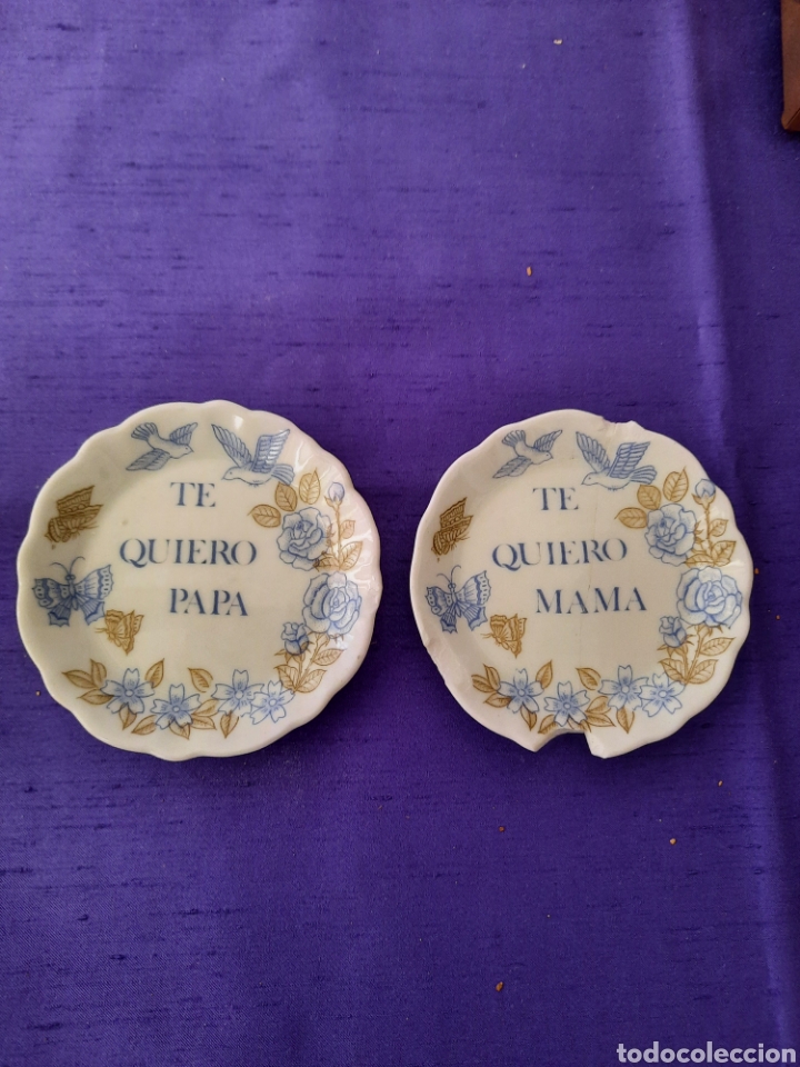 Vintage: Peque&ntilde;os platos te quiero pap&aacute; te quiero mama