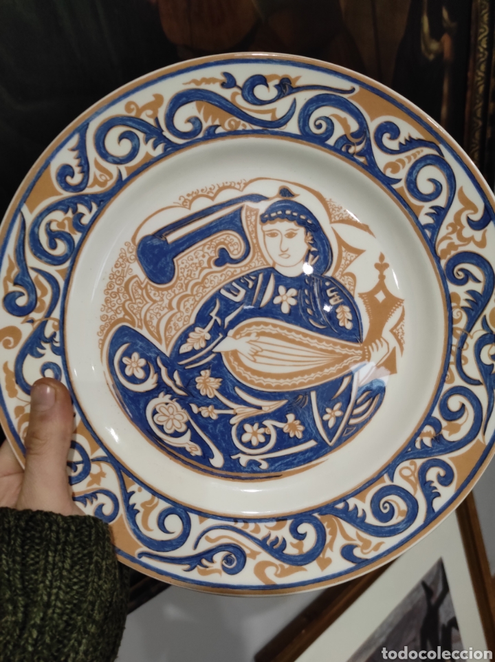 Vintage: PLATO DEL MUSICO. COLECCION LOZA NAZARI 26cm