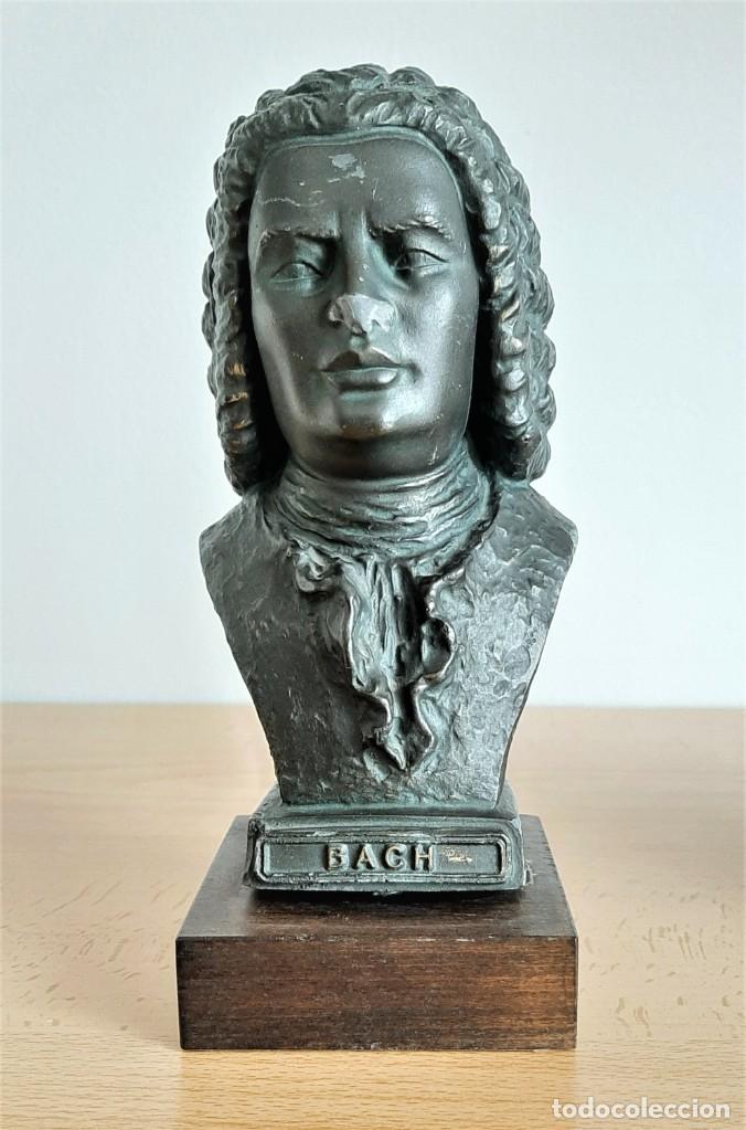 Vintage: Busto de compositor Bach - Foto 1