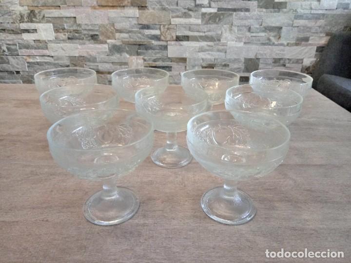 Vintage: Juego 9 copas postre o c&oacute;ctel - Foto 1