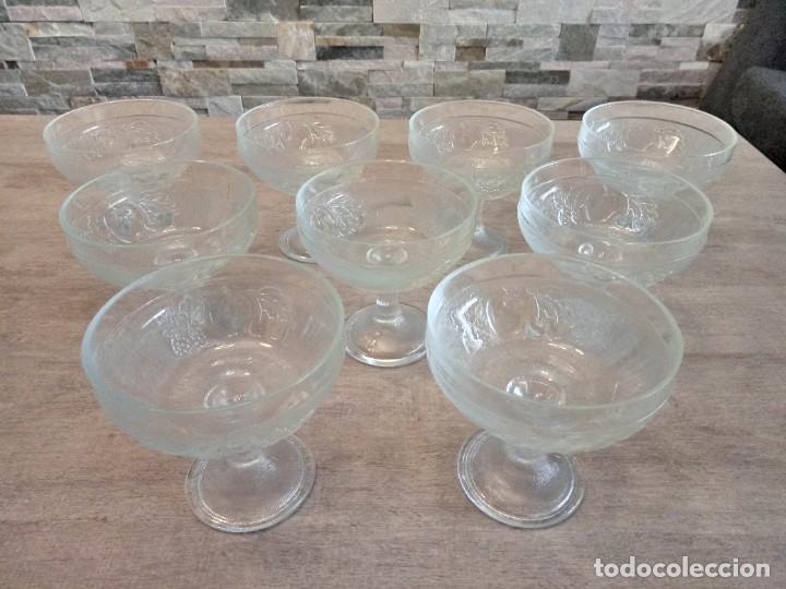Vintage: Juego 9 copas postre o c&oacute;ctel - Foto 2