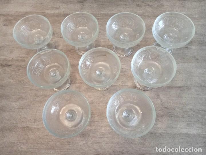 Vintage: Juego 9 copas postre o c&oacute;ctel - Foto 3
