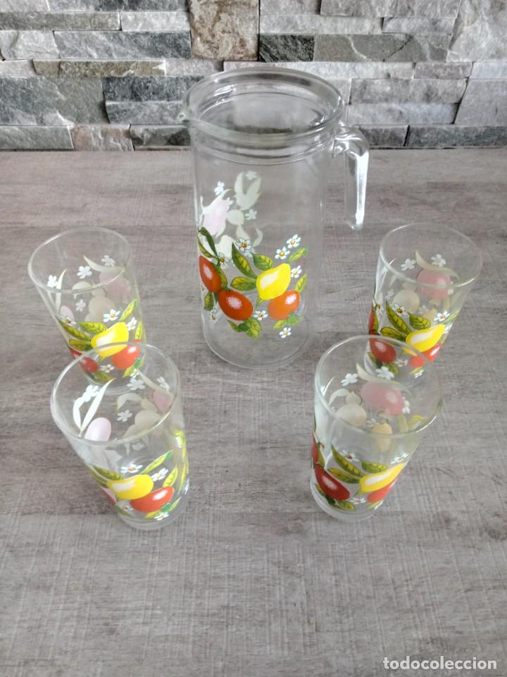 Vintage: Jarra y vasos refresco vintage - Foto 2