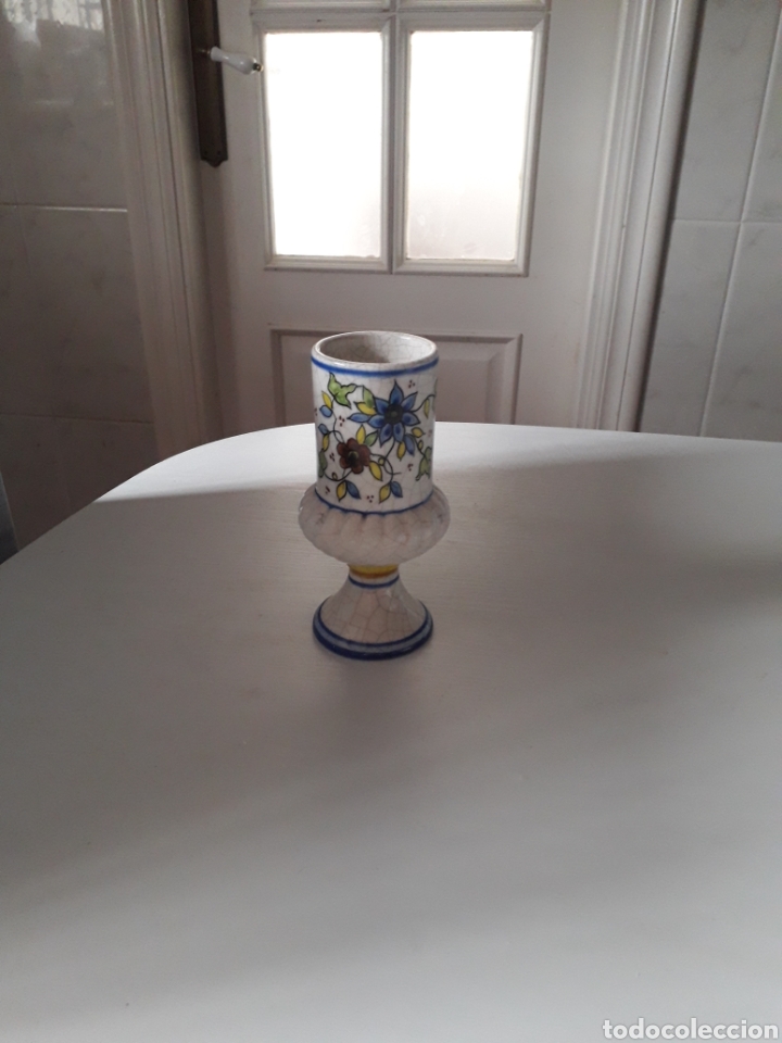 Vintage: Portavelas de cer&aacute;mica de Valencia