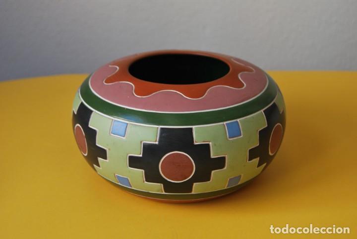 Vintage: CER&Aacute;MICA DECORATIVA MEXICANA - MOTIVOS GEOM&Eacute;TRICOS AZTECAS - MEXICA