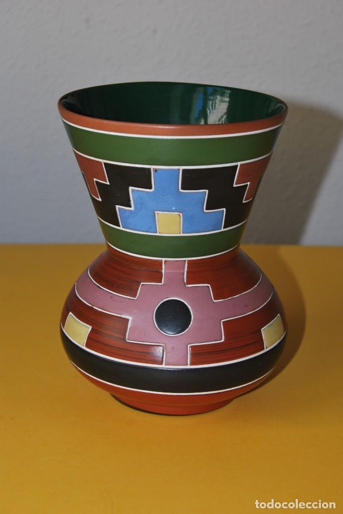 Vintage: CER&Aacute;MICA DECORATIVA MEXICANA - MOTIVOS GEOM&Eacute;TRICOS AZTECAS - MEXICA
