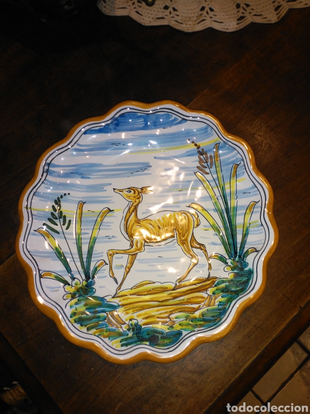 Vintage: plato de talavera - Foto 1