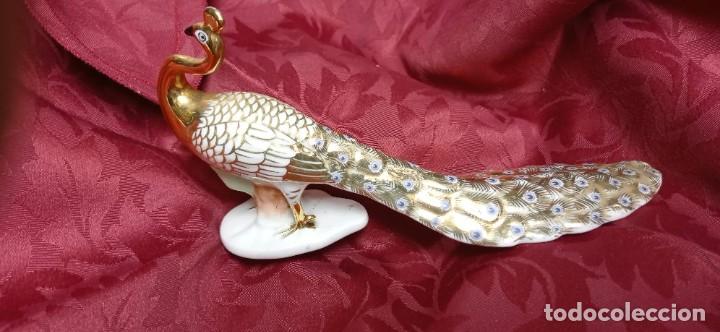 Vintage: PAVO REAL LIMONGE FRANCIA aprox. 20 cm