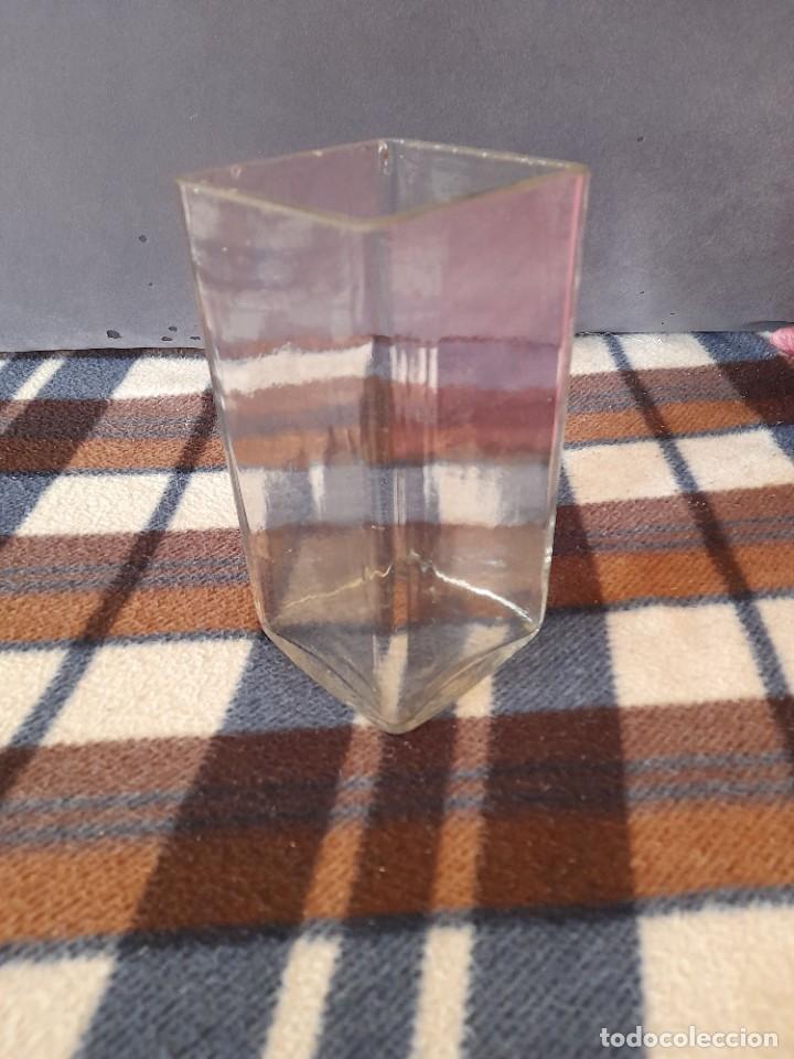 Vintage: Florero de cristal rectangular d&eacute;cada de los 70 m&aacute;s o menos - Foto 3