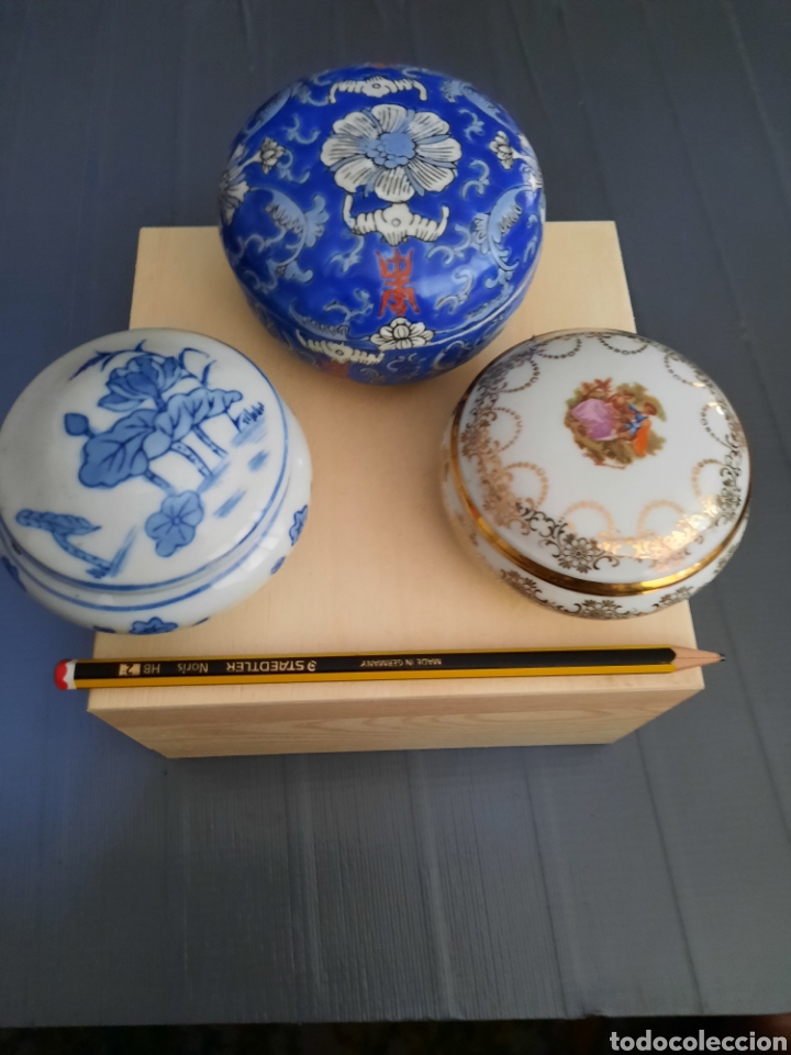 Vintage: Lote de tres cajas de porcelana.