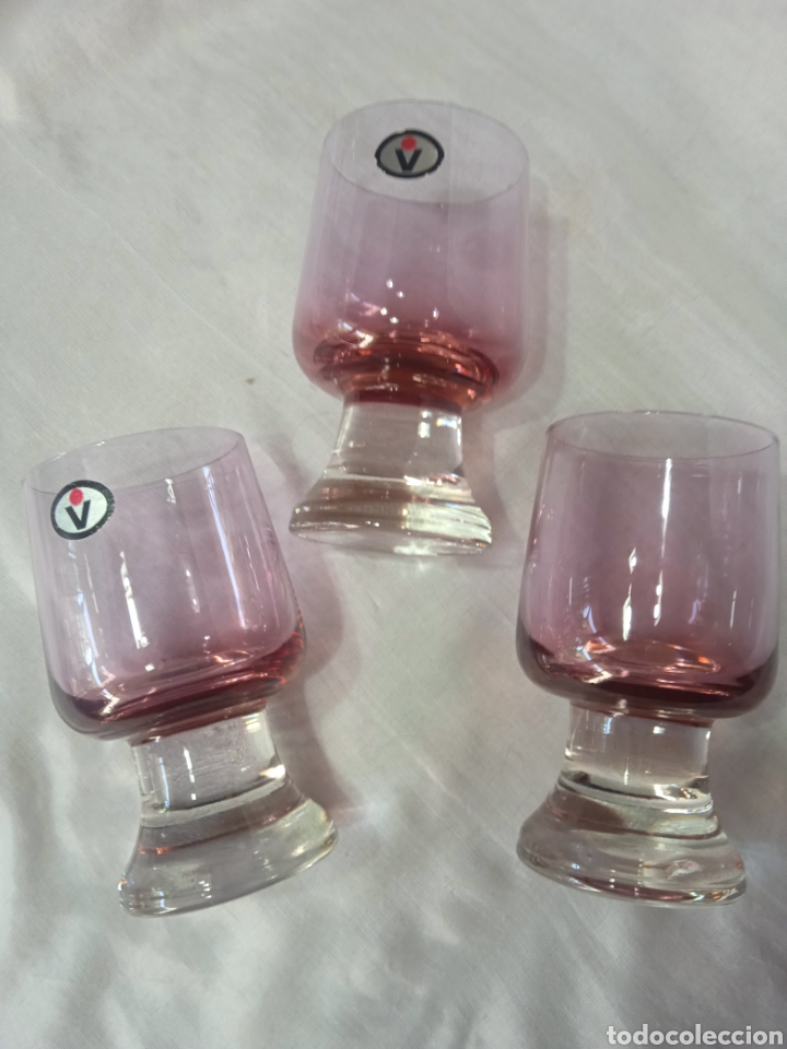 Vintage: 3 copas bicolor - Foto 1