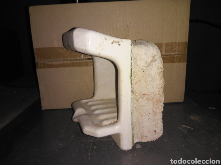 Vintage: ANTIGUA JABONERA DE PORCELANA DE BA&Ntilde;O O COCINA - PARA EMPOTRAR - A&Ntilde;OS 1950