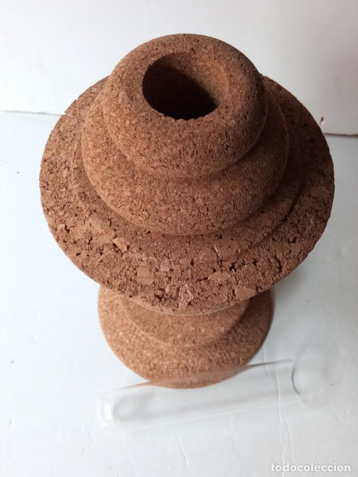 Vintage: FLORERO JARRON BASE DE CORCHO - Foto 6