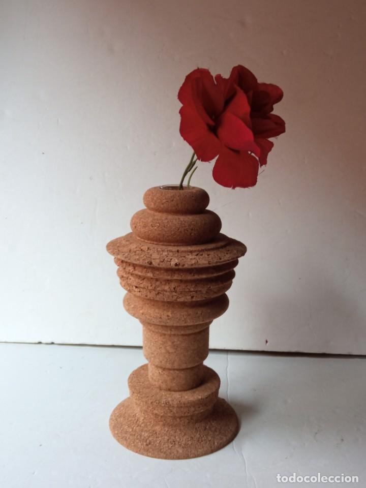 Vintage: FLORERO JARRON BASE DE CORCHO - Foto 12