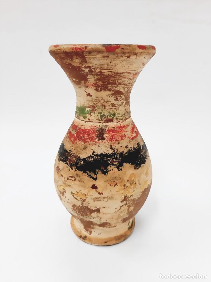 Vintage: Jarr&oacute;n Peque&ntilde;o de Cer&aacute;mica - Hecho a Mano - Polvorienta Multicolor