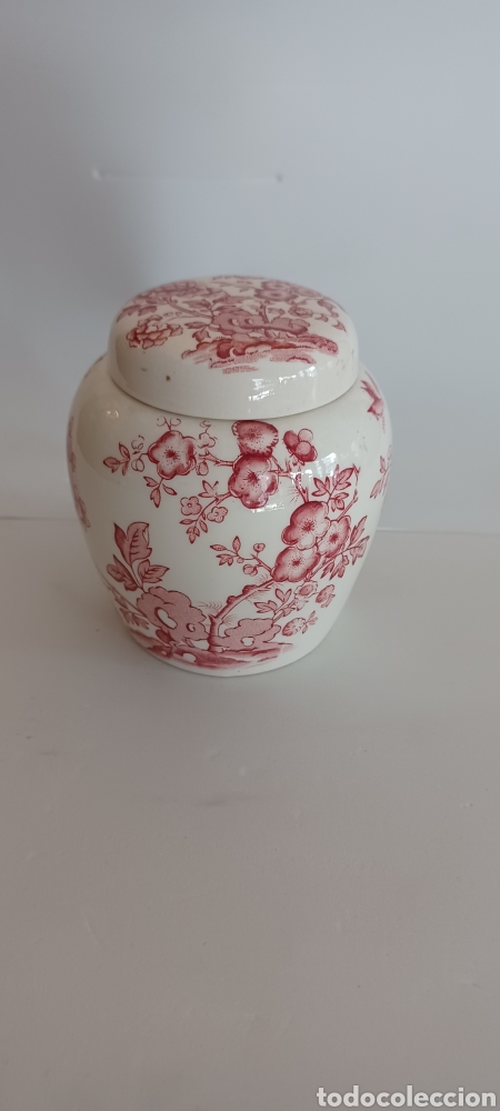 Vintage: Tarro jengibre con tapa.Masons irostone.Serie Manch&uacute;.SXX