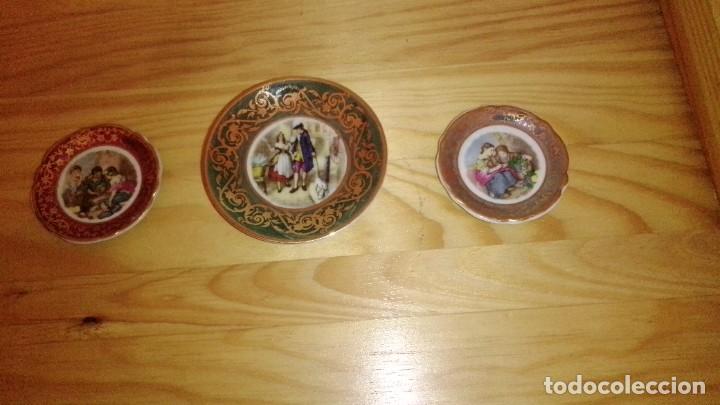 Vintage: 3 Platos de Ceramica