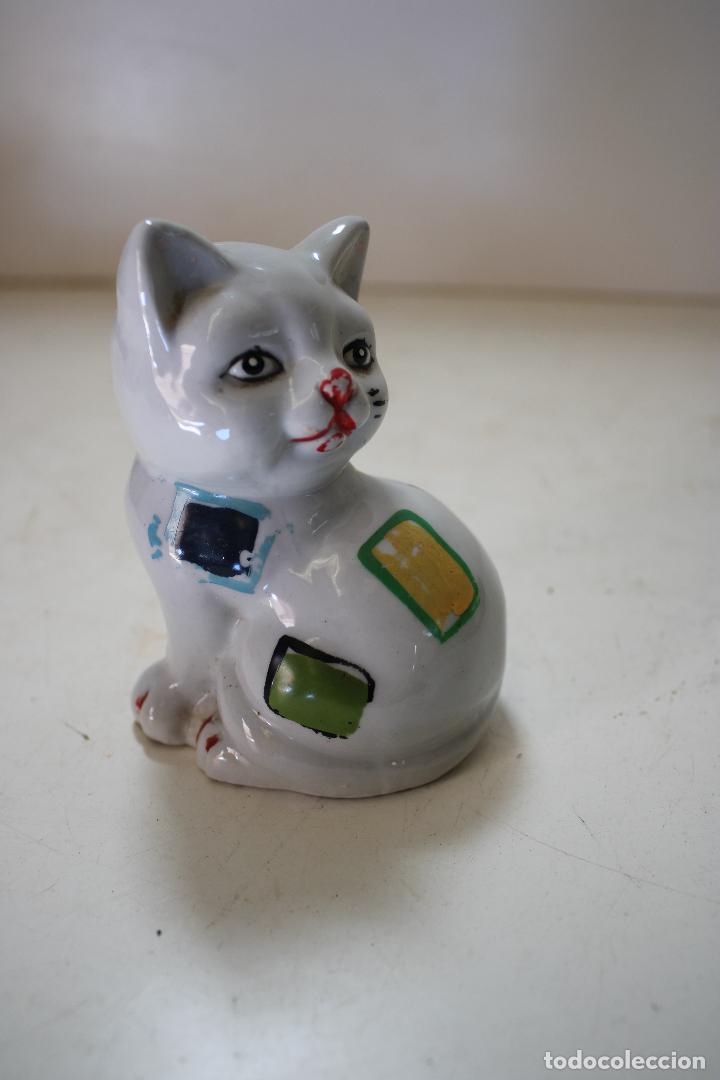 Vintage: gato de porcelana