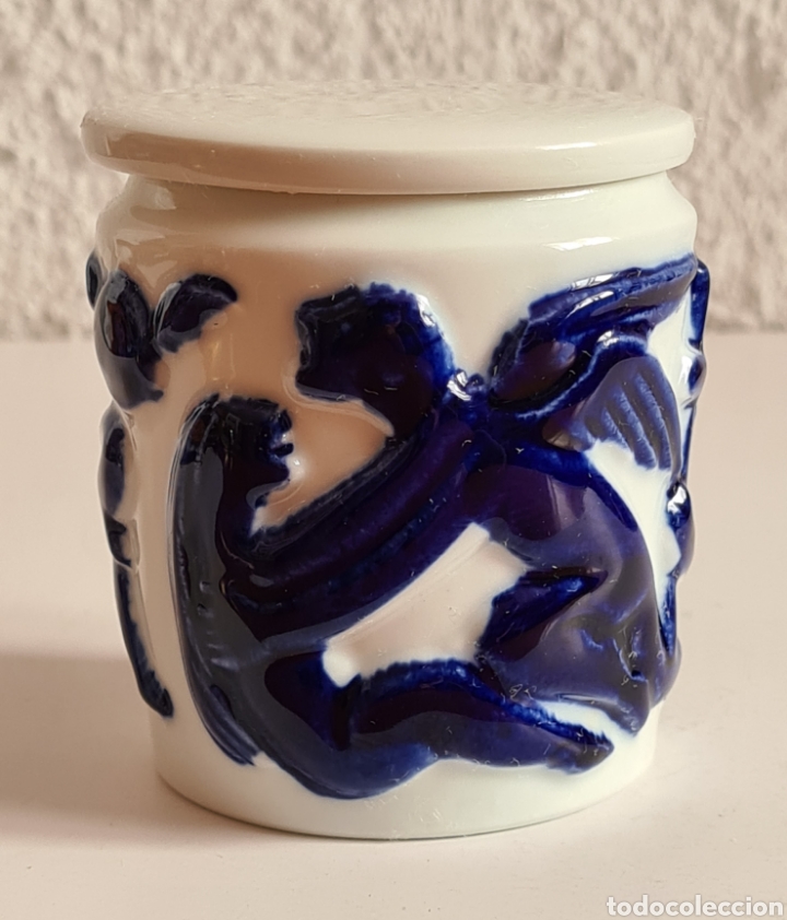 Vintage: Tabaquera de Porcelana de O Castro - &Aacute;ngeles - Decoraci&oacute;n Galicia Vintage -