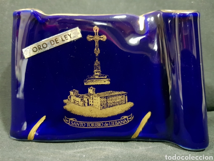 Vintage: Oro de Ley Recuerdo Santo Toribio de Li&eacute;bana Souvernir