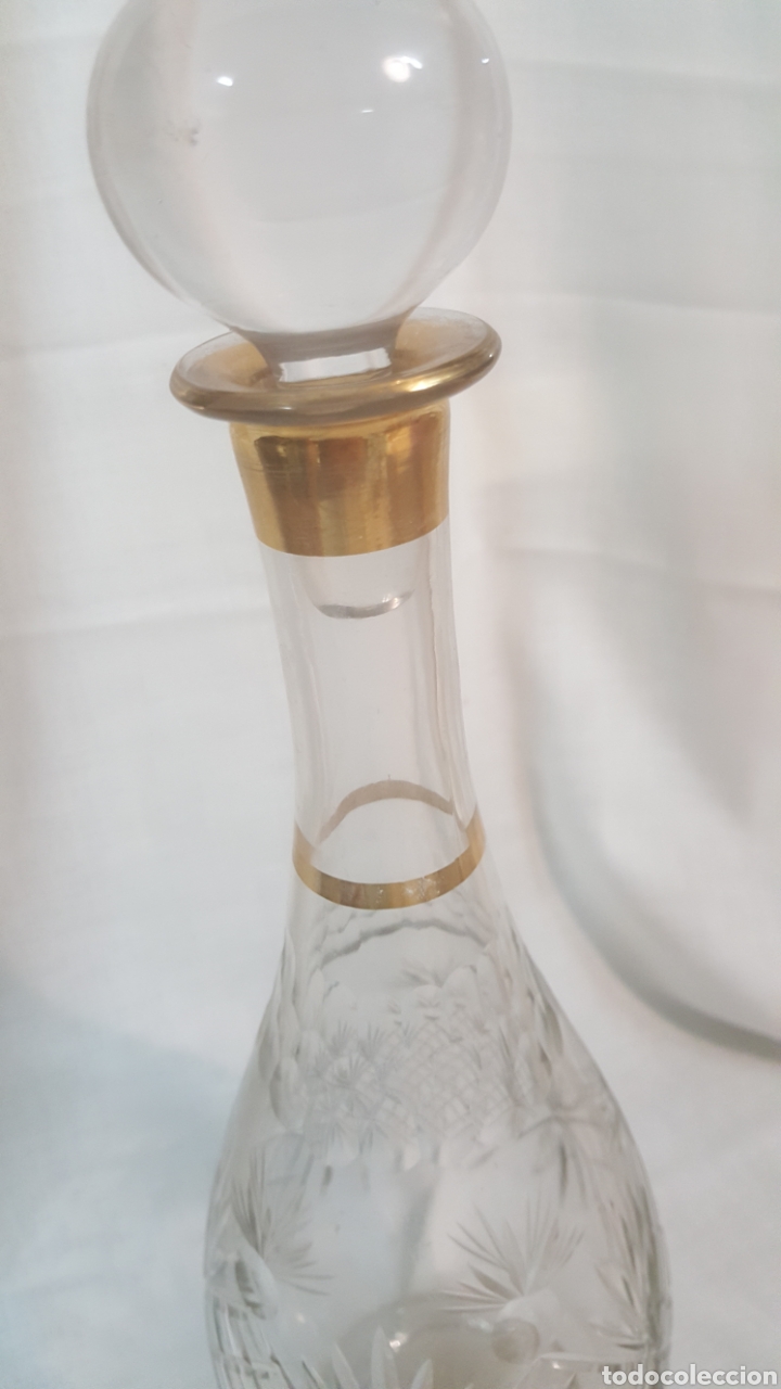 Vintage: MAGN&Iacute;FICA BOTELLA DE VIDRIO - Foto 4