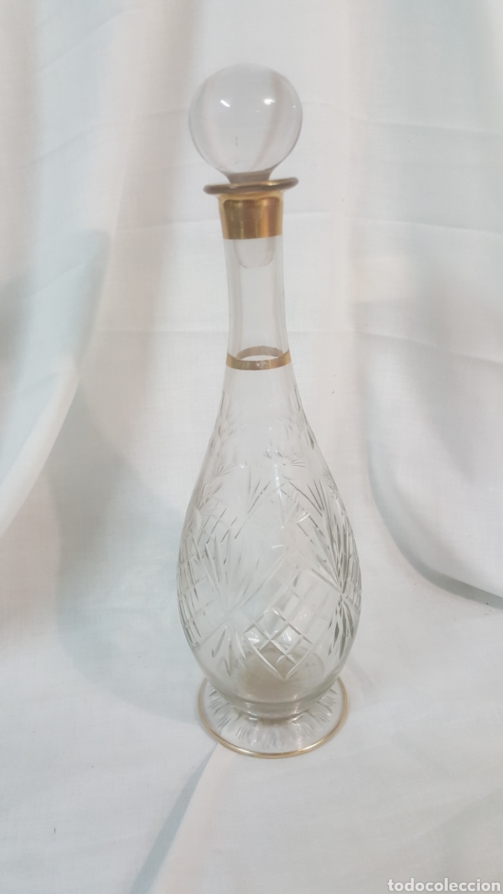 Vintage: MAGN&Iacute;FICA BOTELLA DE VIDRIO - Foto 1