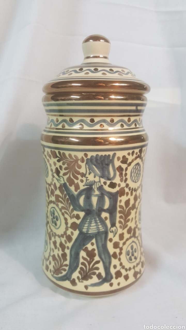 Vintage: PRECIOSO TARRO DE CER&Aacute;MICA DE ARTES CLASSIC DE MANISES. PINTADO A MANO
