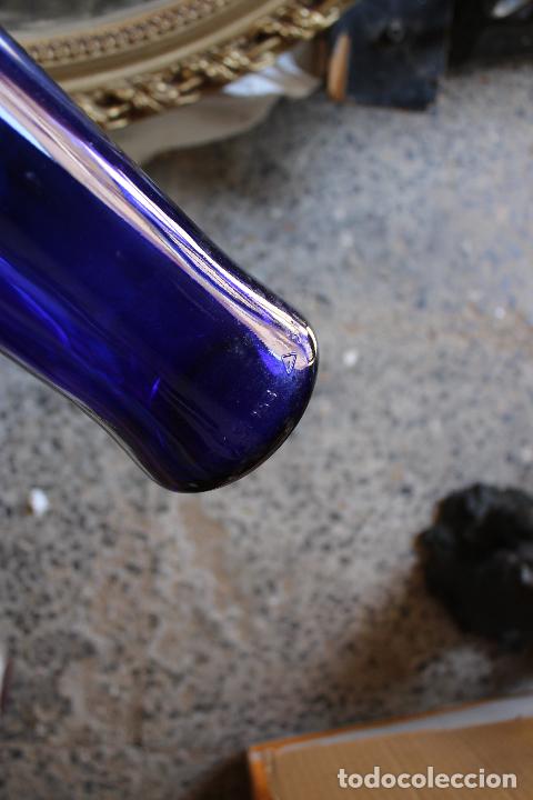 Vintage: botella cristal azul - Foto 2