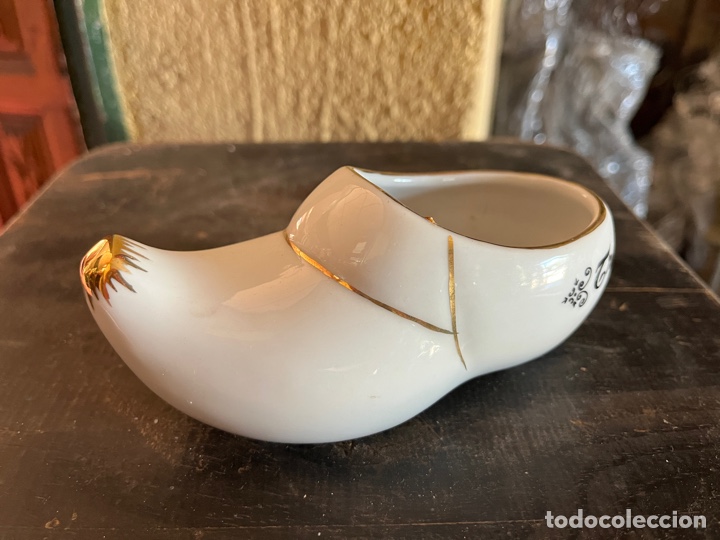 Vintage: Zueco de porcelana TRAGA HUESOS.