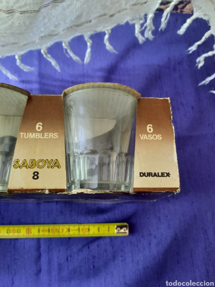 Vintage: Seis vasos DURALEX SABOYA 11 cls.