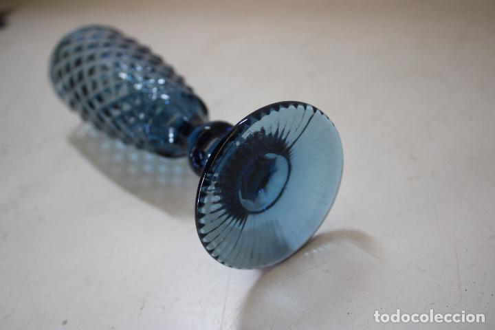 Vintage: copa cristal azul - Foto 5