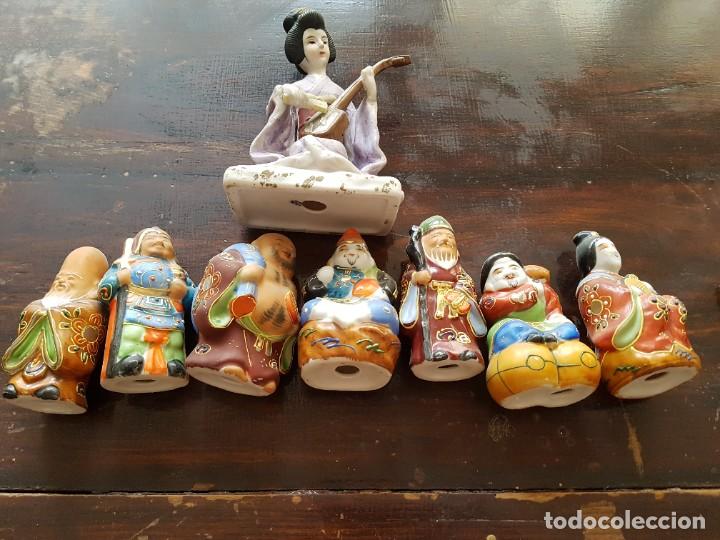 Vintage: Figuras chinas en porcelana
