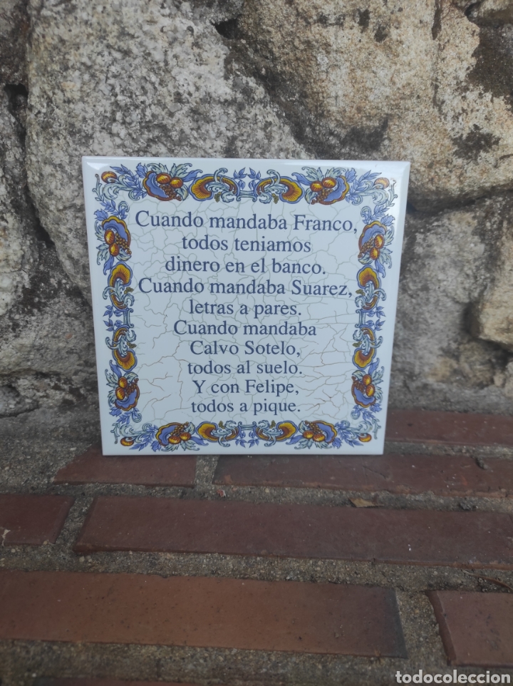 Vintage: Azulejo con frase decorativo