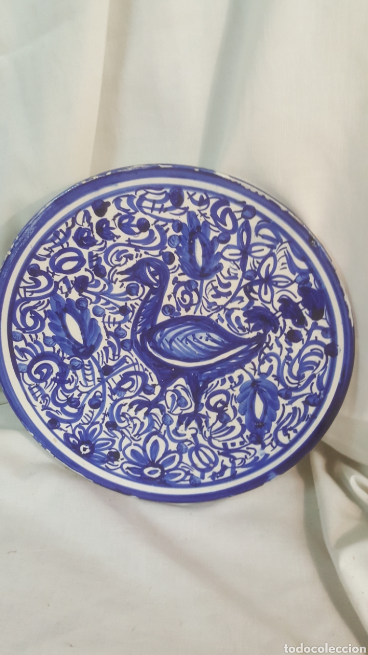 Vintage: ANTIGUO PLATO DE CER&Aacute;MICA MANISES O ALCORA