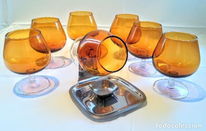 Vintage: Copas de brandy de los a&ntilde;os 60 - Foto 4