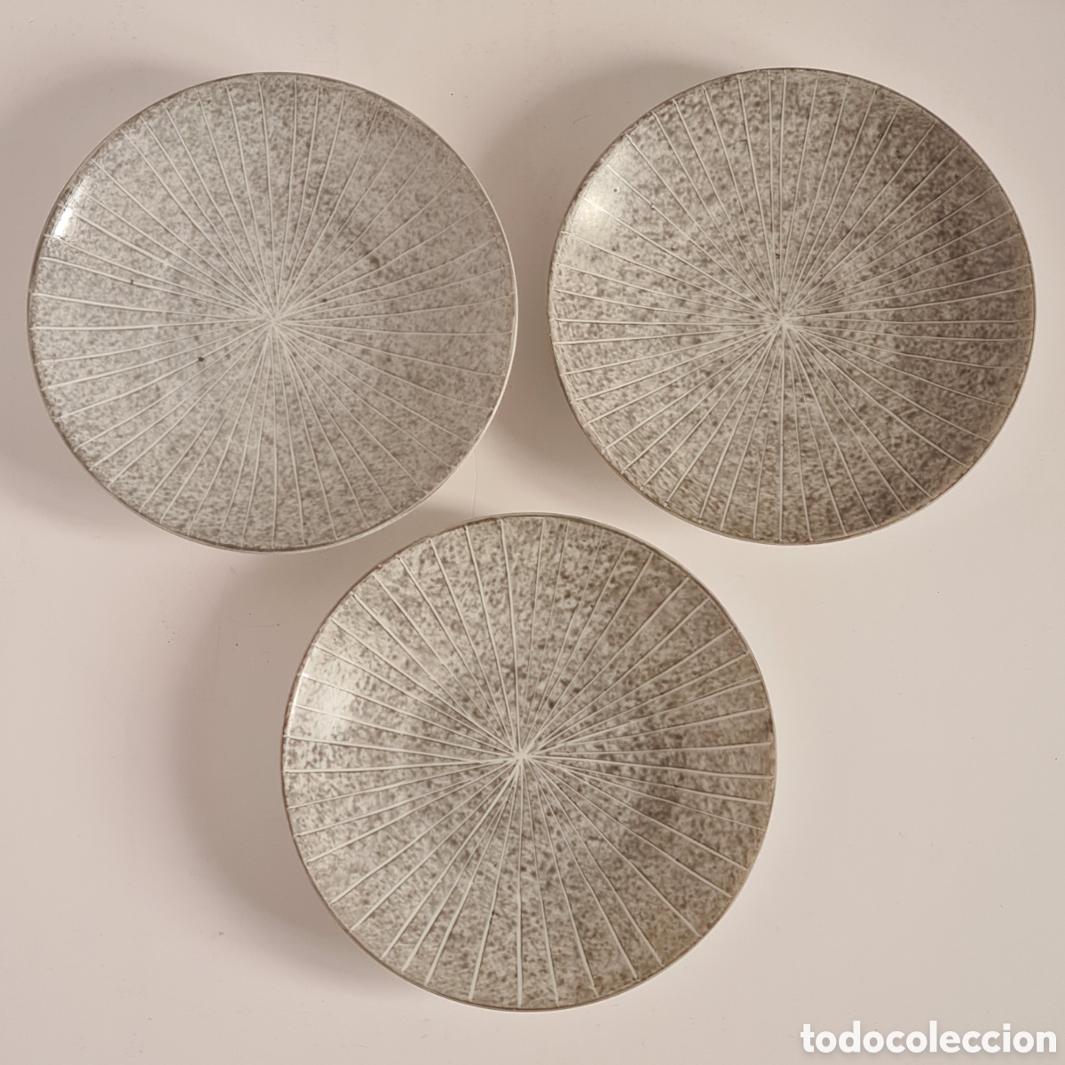 Vintage: 3 Platos Caf&eacute; Porcelana de O Castro - Galicia Vintage Decoraci&oacute;n - Sargadelos