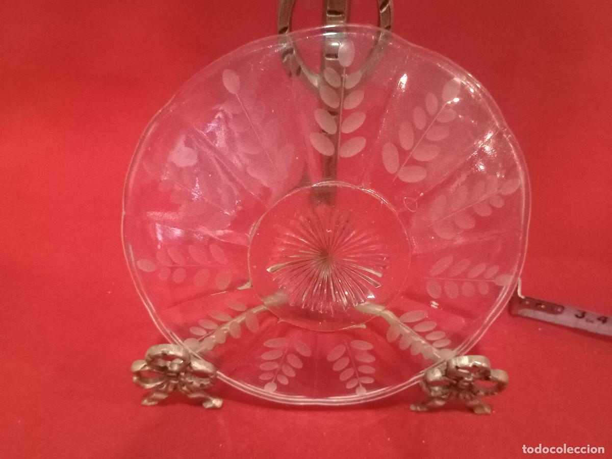 Vintage: plato de cristal labrado - Foto 2