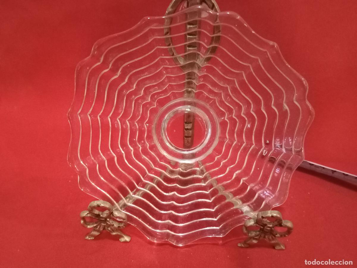 Vintage: plato de cristal labrado - Foto 1