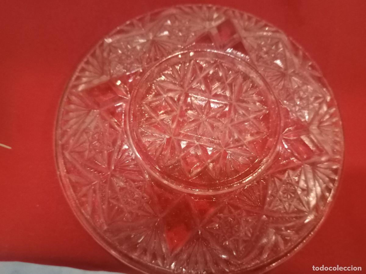 Vintage: plato de cristal labrado - Foto 2