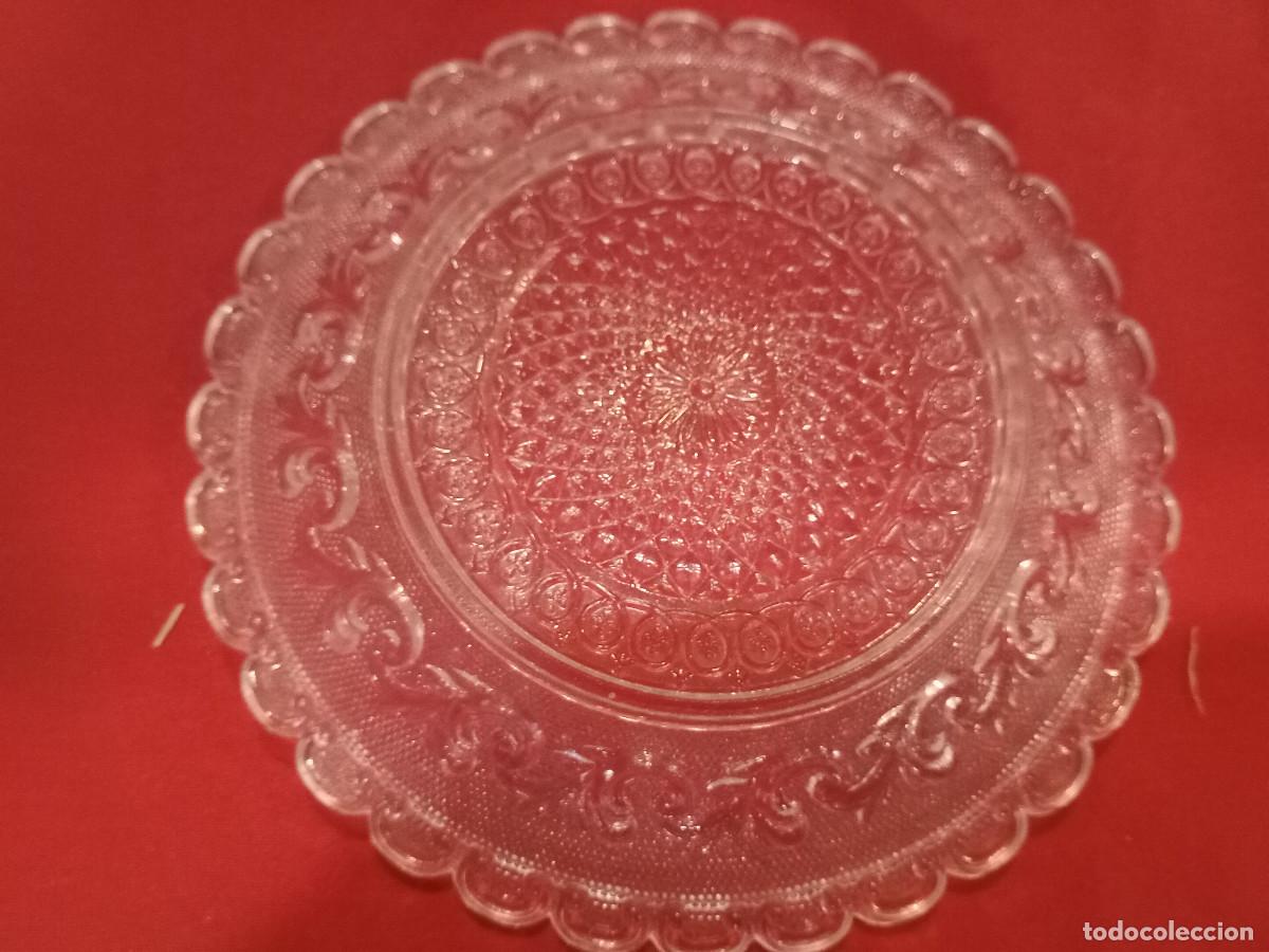 Vintage: plato de cristal labrado - Foto 2