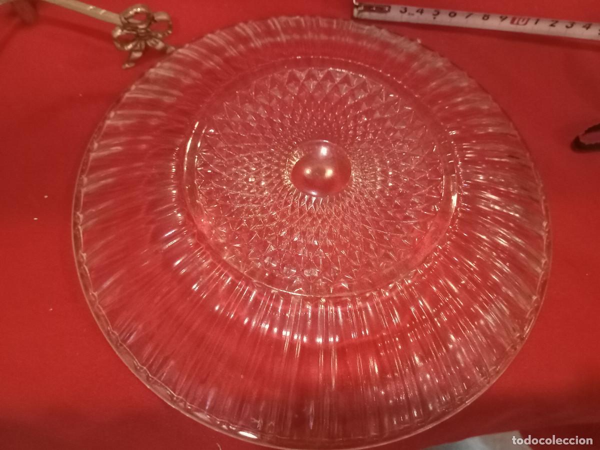 Vintage: plato de cristal labrado - Foto 3