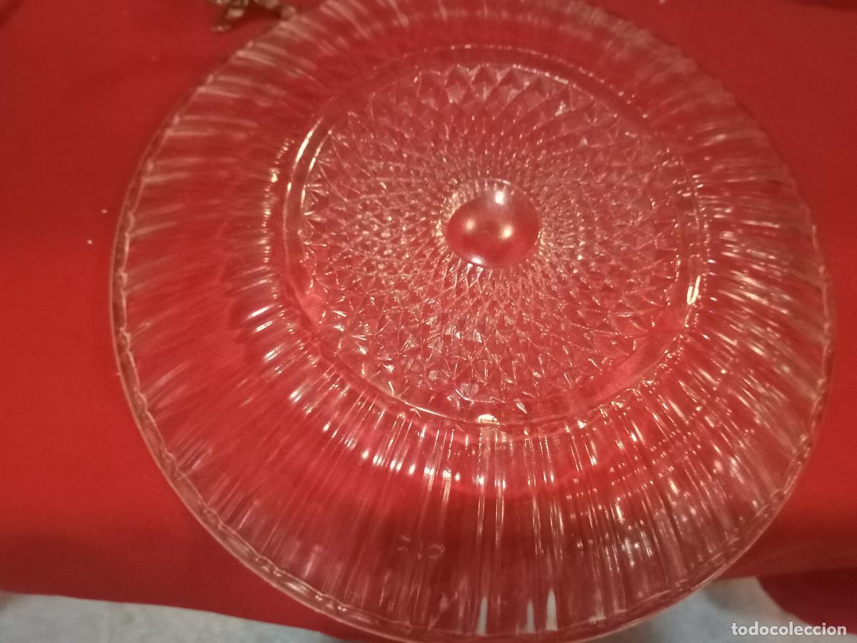 Vintage: plato de cristal labrado - Foto 3
