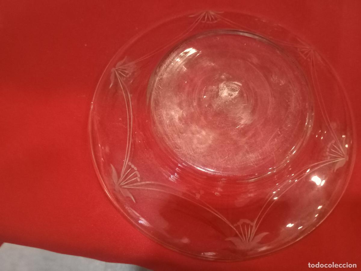 Vintage: plato de cristal labrado - Foto 3
