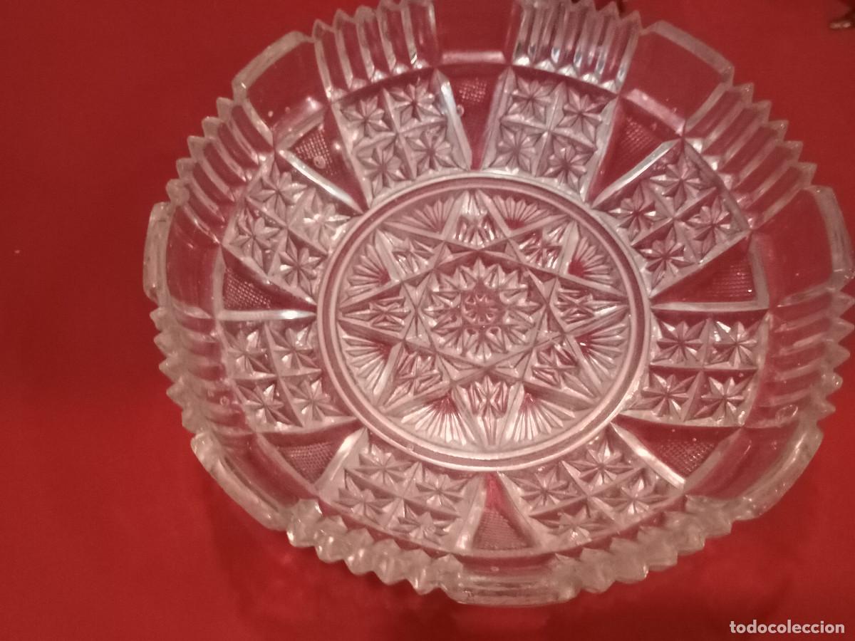 Vintage: plato de cristal labrado - Foto 1