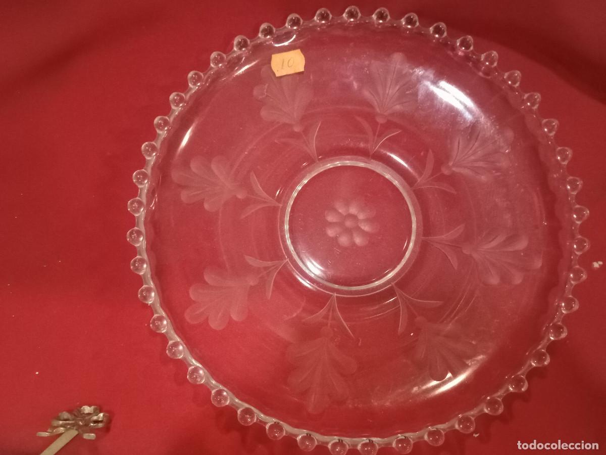 Vintage: plato de cristal labrado - Foto 2