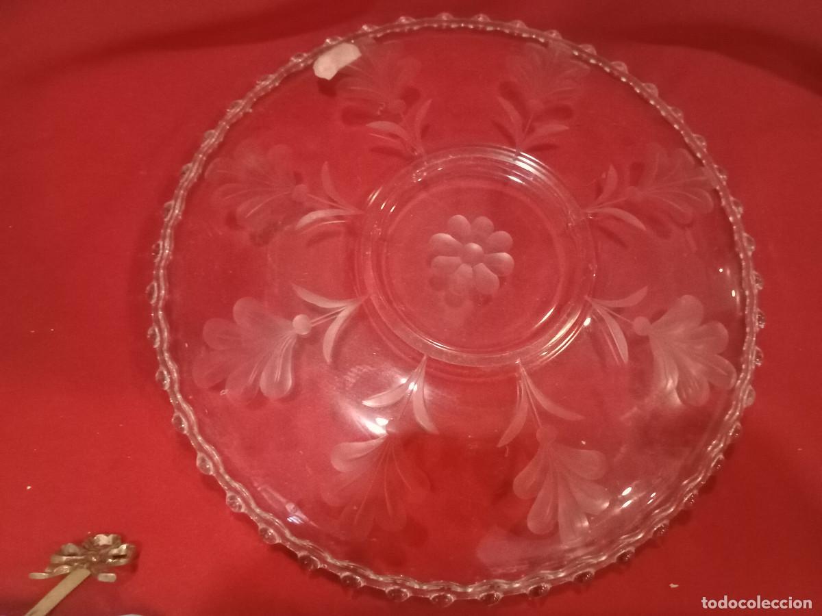 Vintage: plato de cristal labrado - Foto 3