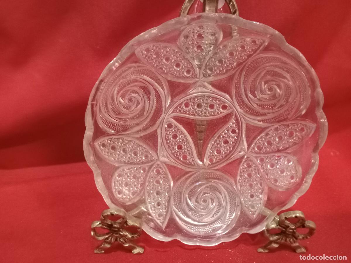 Vintage: plato de cristal labrado - Foto 1